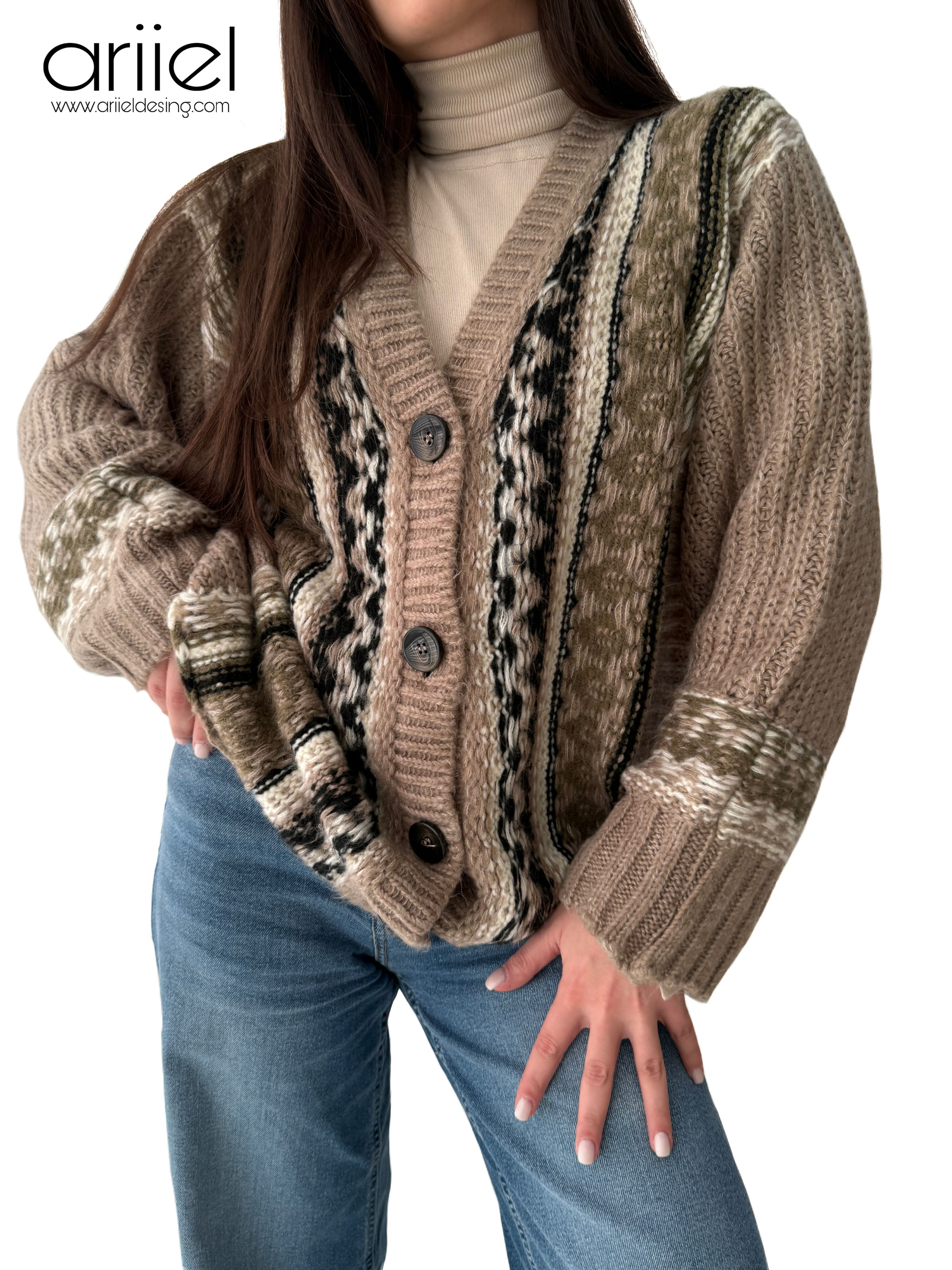 Cardigan بافت آریل