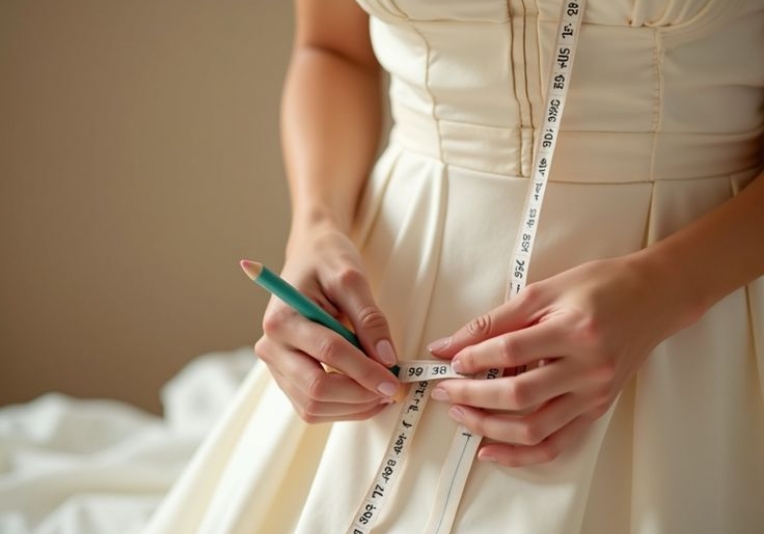 نحوه ی اندازه گیری از روی خود لباس